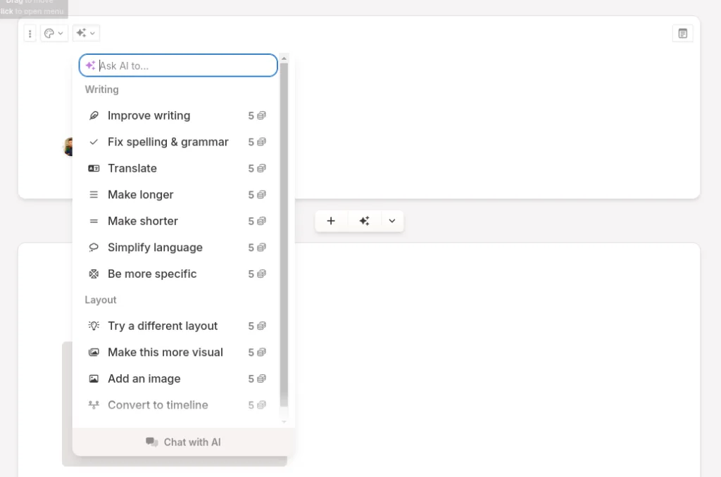 Gamma AI - Writing and Layout